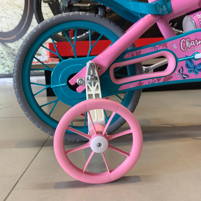 Bicicleta Nathor Charm Aro 12 Rosa e Azul