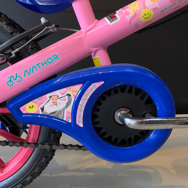 Bicicleta Nathor Fe Dengosa Aro 16 Rosa e Azul