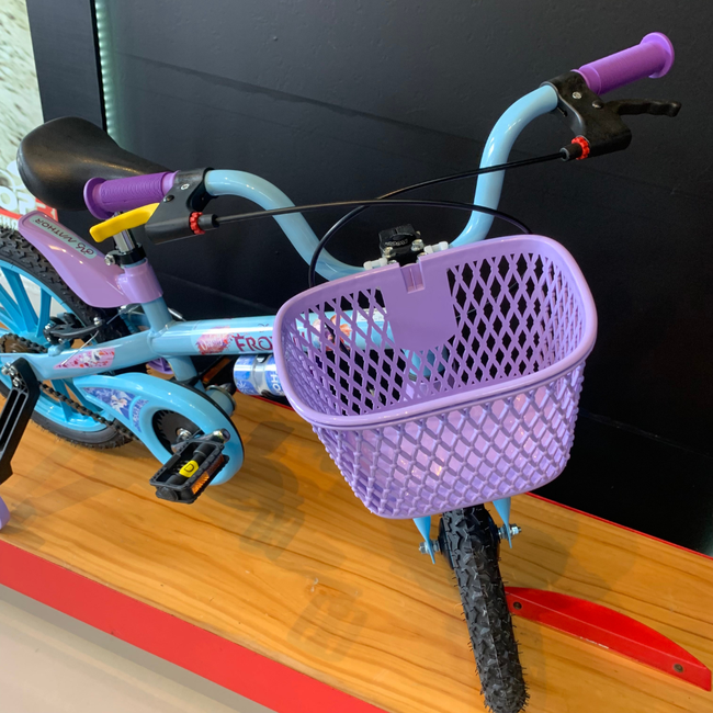 Bicicleta Nathor Frozen Aro 16 Lilás e Azul