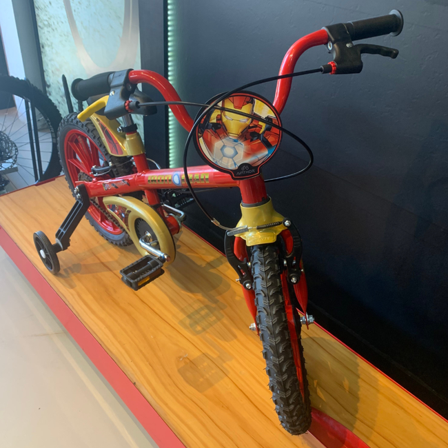 Bicicleta Nathor Homem de Ferro Aro 16 Vermelho e Preto