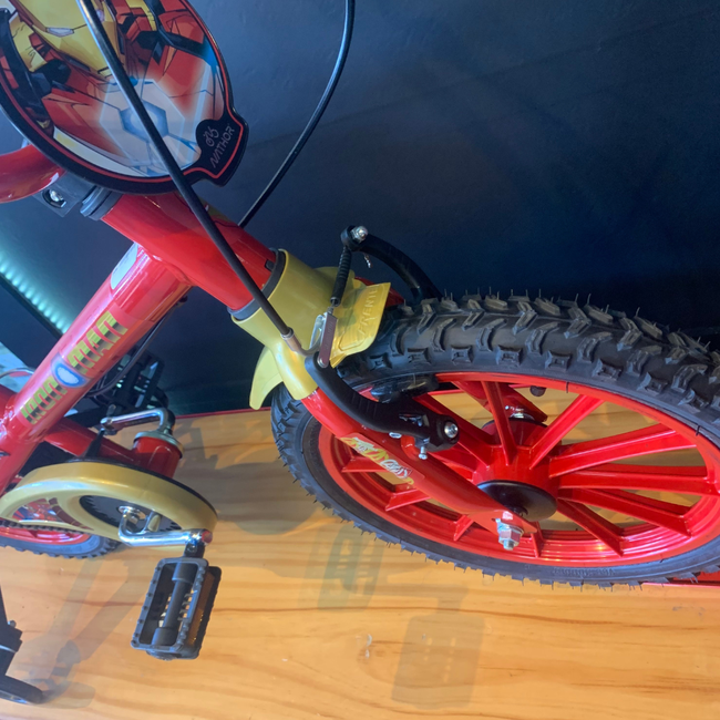 Bicicleta Nathor Homem de Ferro Aro 16 Vermelho e Preto