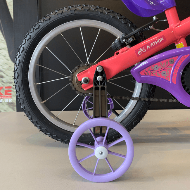 Bicicleta Nathor Lady 2 Aro 16 Rosa e Roxo