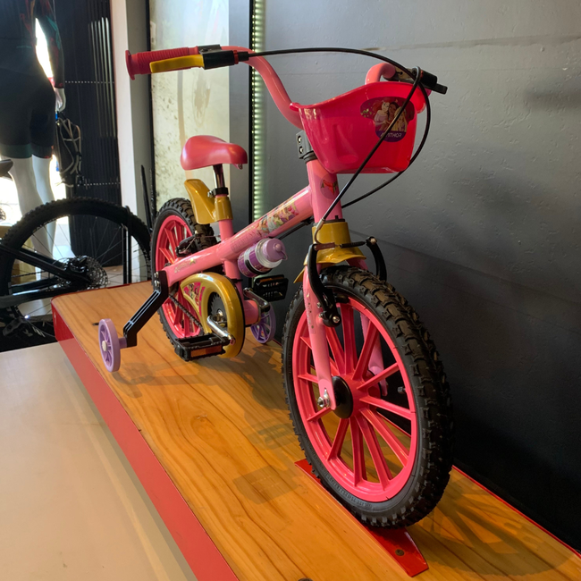 Bicicleta Nathor Princesas Aro 16 Rosa