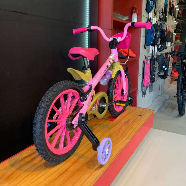 Bicicleta Nathor Princesas Aro 16 Rosa