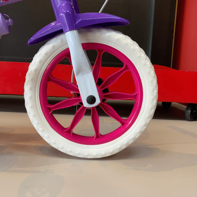 Bicicleta Nathor Violet Aro 12 Roxo e Rosa