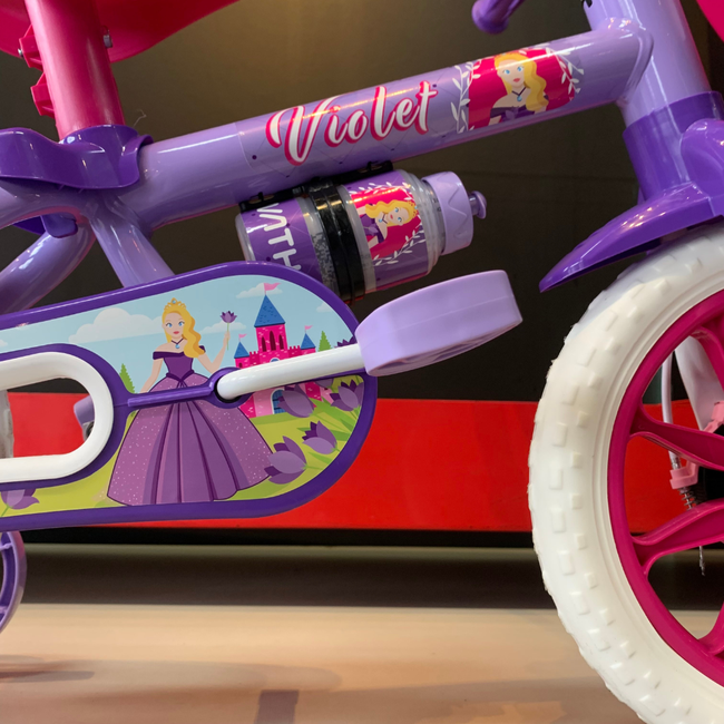 Bicicleta Nathor Violet Aro 12 Roxo e Rosa