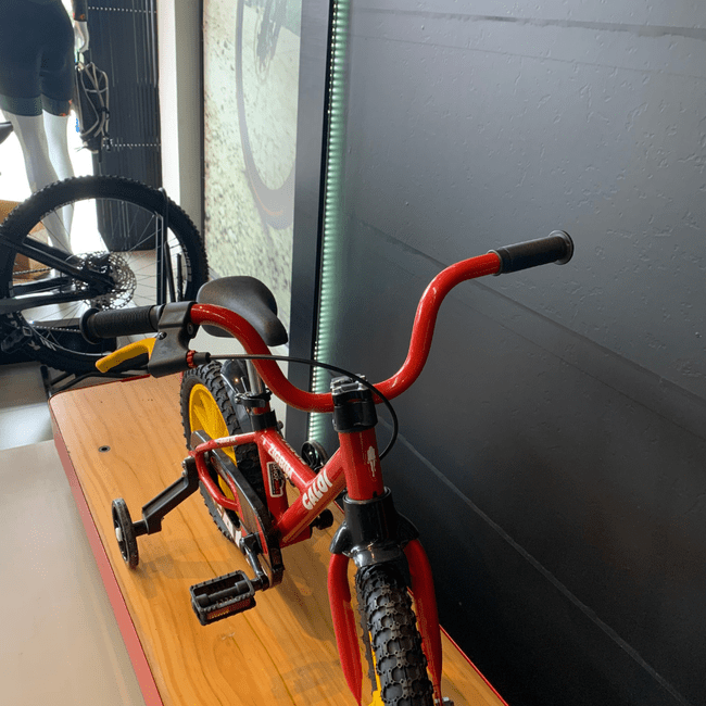 Bicicleta Nathor Zigbim Aro 14 Vermelho e Preto e Amarelo
