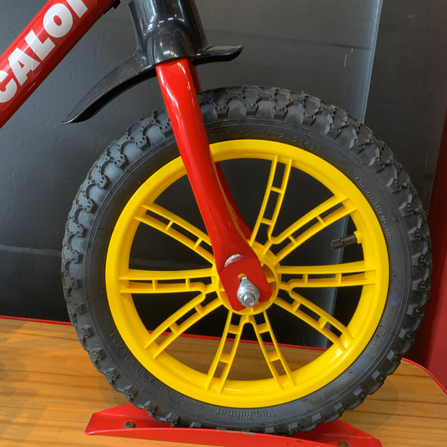 Bicicleta Nathor Zigbim Aro 14 Vermelho e Preto e Amarelo