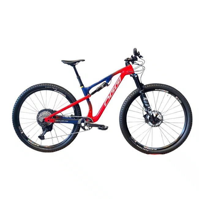 Bicicleta Oggi A29 Cattura Pro XT 12V Azul e Vermelho- Seminovo
