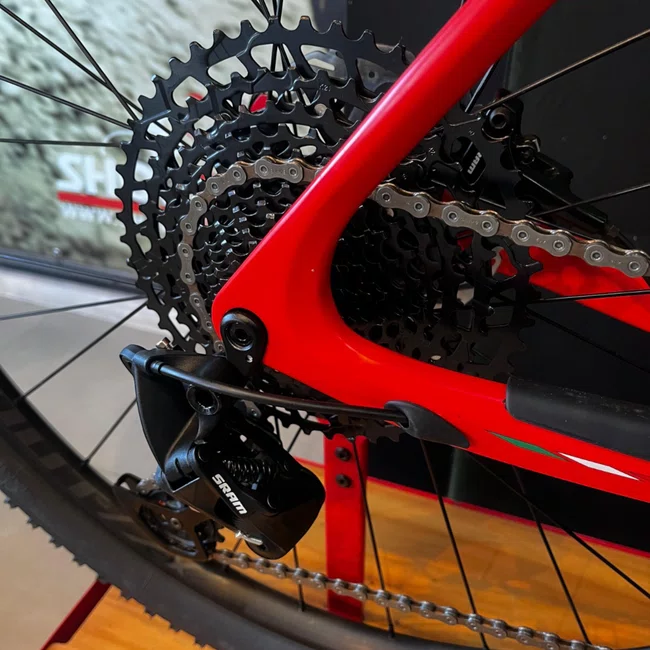 Bicicleta Oggi Agile Aro 29 Pro Sx 12v t-21 Azul e Vermelho - Seminova
