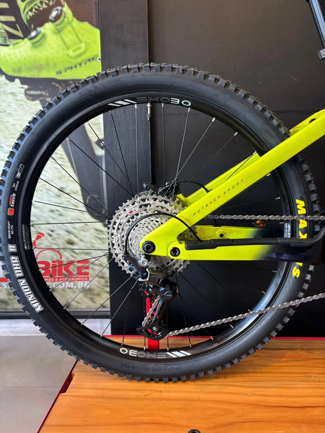 Bicicleta Oggi Aro 29 Potenza Sport Deore 12v Azul e Verde