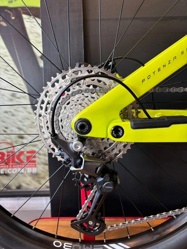 Bicicleta Oggi Aro 29 Potenza Sport Deore 12v Azul e Verde