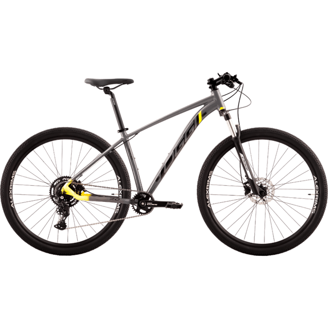 Bicicleta Oggi Big Wheel 7.0 Aro 29 Cues 9v 2024 Grafite e Amarelo e Preto