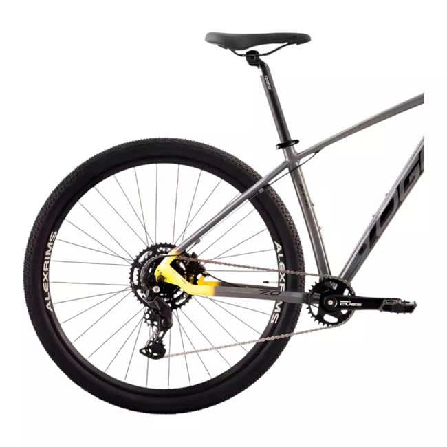 Bicicleta Oggi Big Wheel 7.0 Aro 29 Cues 9v 2024 Grafite e Amarelo e Preto