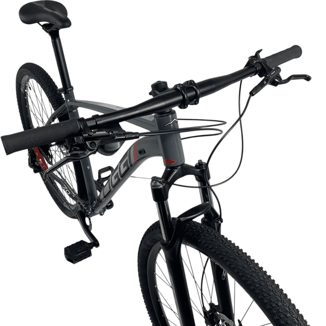 Bicicleta Oggi Big Wheel 7.0 Aro 29 Cues 9v 2024 Grafite e Vermelho e Cinza
