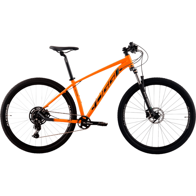 Bicicleta Oggi Big Wheel 7.1 Aro 29 Cues 10v 2024 Laranja e Preto e Verde