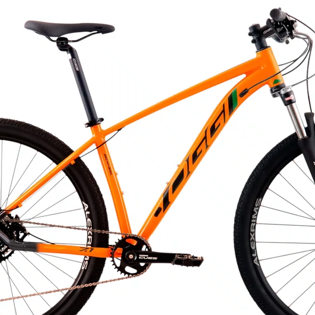 Bicicleta Oggi Big Wheel 7.1 Aro 29 Cues 10v 2024 Laranja e Preto e Verde