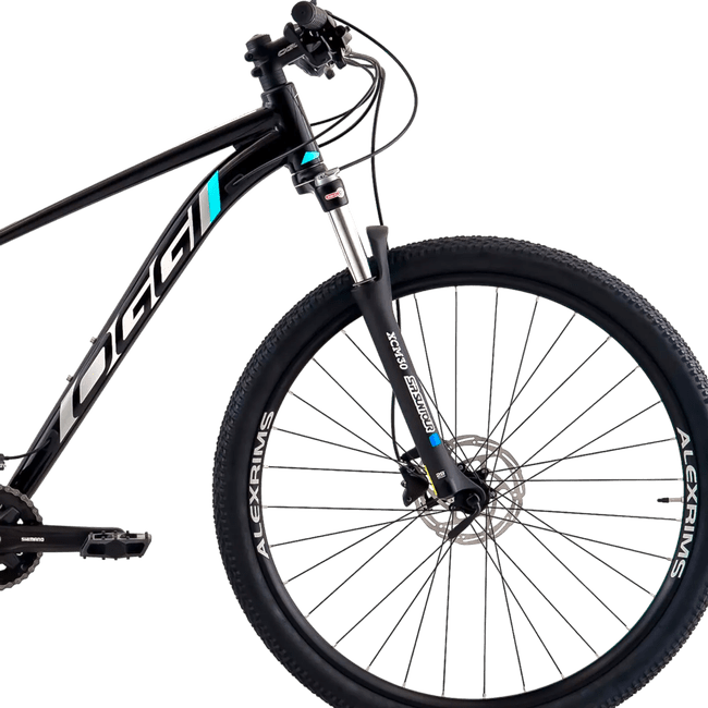 Bicicleta Oggi Big Wheel 7.1 Aro 29 Cues 10v 2024 Preto e Azul e Cinza