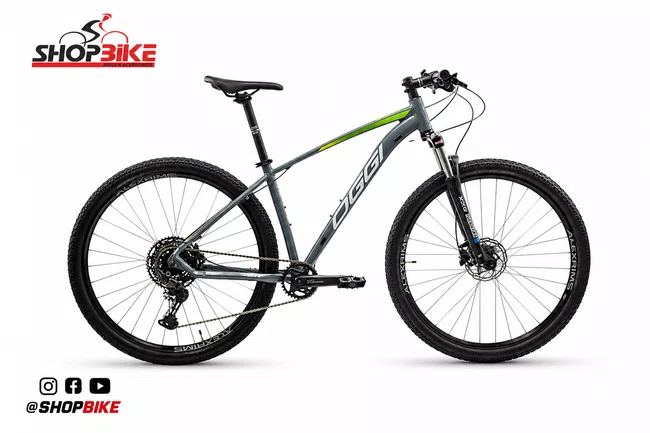 Bicicleta Oggi Big Wheel 7.1 Aro 29 Cues 10v 2026 Grafite, Verde e Amarelo