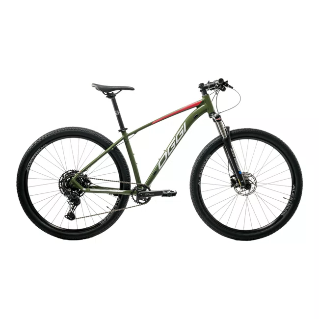 Bicicleta Oggi Big Wheel 7.1 Aro 29 Cues 10v 2026 Verde, Vermelho e Cinza