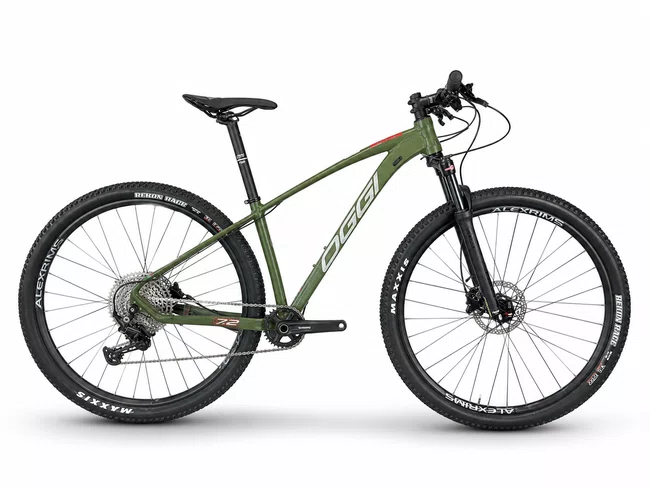 Bicicleta Oggi Big Wheel 7.2 A29 Deore 12v 2026 Verde/Vermelho/Cinza