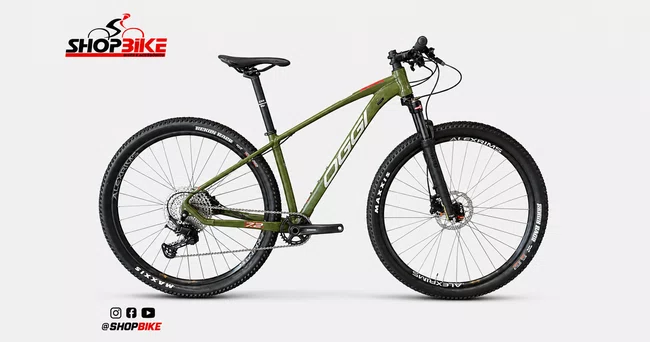 Bicicleta Oggi Big Wheel 7.2 A29 Deore 12v 2026 Verde/Vermelho/Cinza