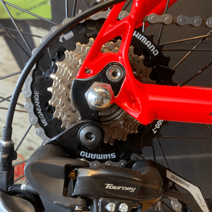 Bicicleta Oggi Big Wheel 8.0 E-bike Aro 29 Shimano 7v 2021 Vermelho e Dourado