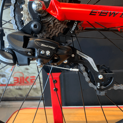 Bicicleta Oggi Big Wheel 8.0 E-bike Aro 29 Shimano 7v 2021 Vermelho e Dourado
