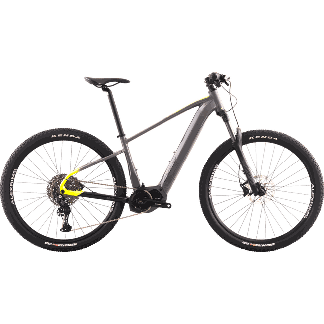 Bicicleta Oggi Big Wheel 8.3 Aro 29 Cues 11v 2024 Cinza e Preto e Amarelo