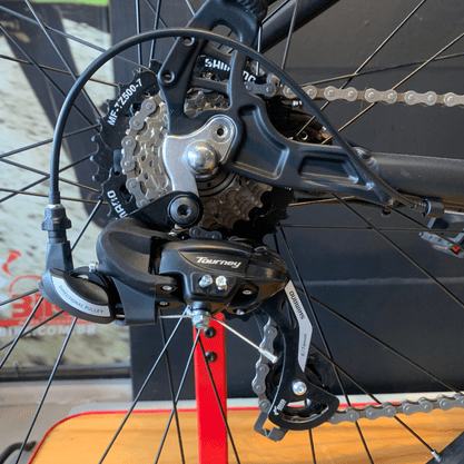 Bicicleta Oggi E-Bike Flex 200 Tourney 7v Preto e Grafite