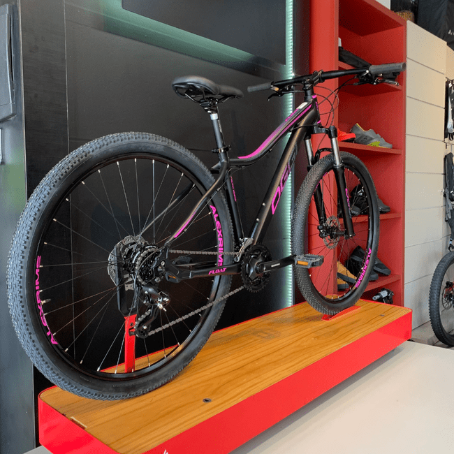 Bicicleta Oggi Float 5.0 Aro 29 Tourney 24v Preto e Rosa