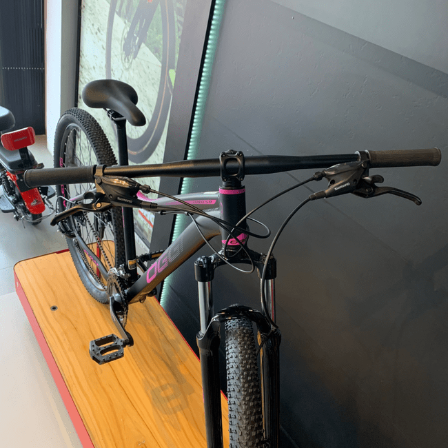 Bicicleta Oggi Float 5.0 Aro 29 Tourney 24v Preto e Rosa