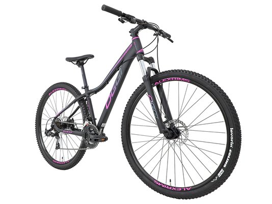 Bicicleta Oggi Float Sport Aro 29 Tourney 21v Preto e Rosa