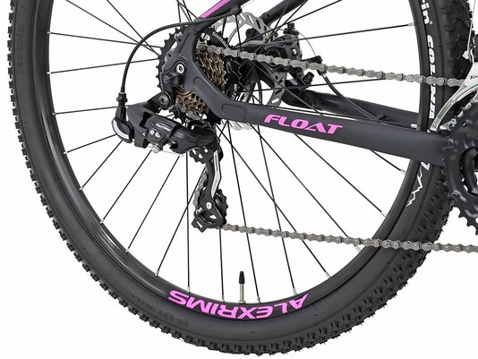 Bicicleta Oggi Float Sport Aro 29 Tourney 21v Preto e Rosa