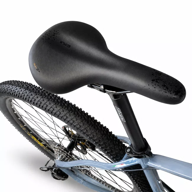 Bicicleta Oggi Hacker HDS Aro 29 Essa 8v Grafite e Amarelo e Preto