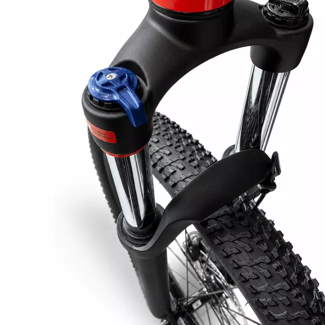 Bicicleta Oggi Hacker HDS Aro 29 Essa 8V Vermelha e Branca e Azul