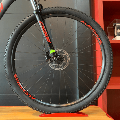 Bicicleta Oggi Hacker HDS Aro 29 Tourney 24v Grafite e Vermelho e Preto