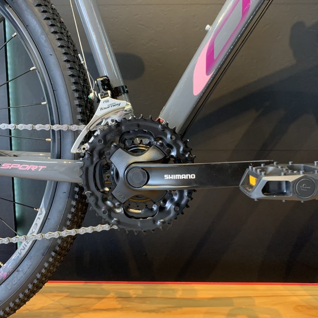 Bicicleta Oggi Hacker Sport Aro 29 Tourney 21v 2024 Grafite e Rosa e Preto