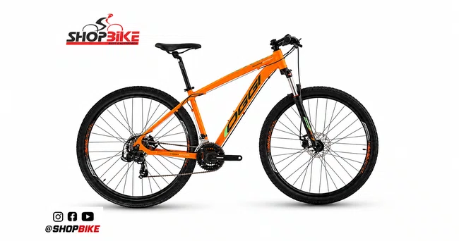 Bicicleta Oggi Hacker Sport Aro 29 Tourney 21v 2024 Laranja e Verde e Preto