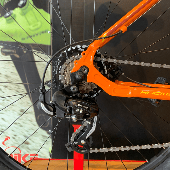 Bicicleta Oggi Hacker Sport Aro 29 Tourney 21v Laranja e Vinho e Amarelo