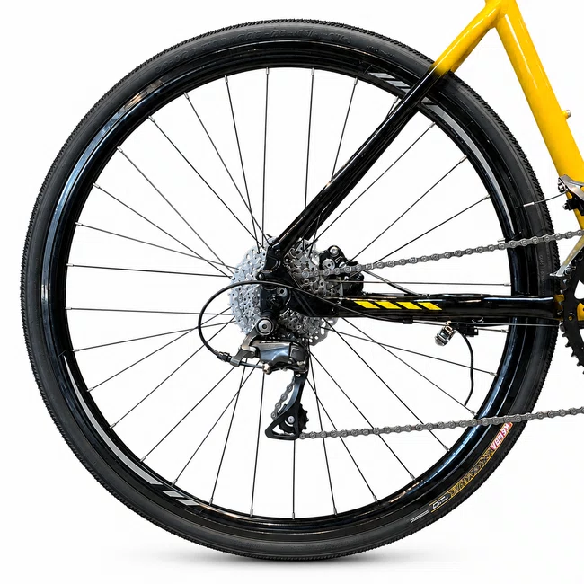 Bicicleta Oggi Velloce Aro 700 Claris 16v Amarelo, Preto e Cinza