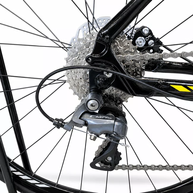 Bicicleta Oggi Velloce Aro 700 Claris 16v Amarelo, Preto e Cinza