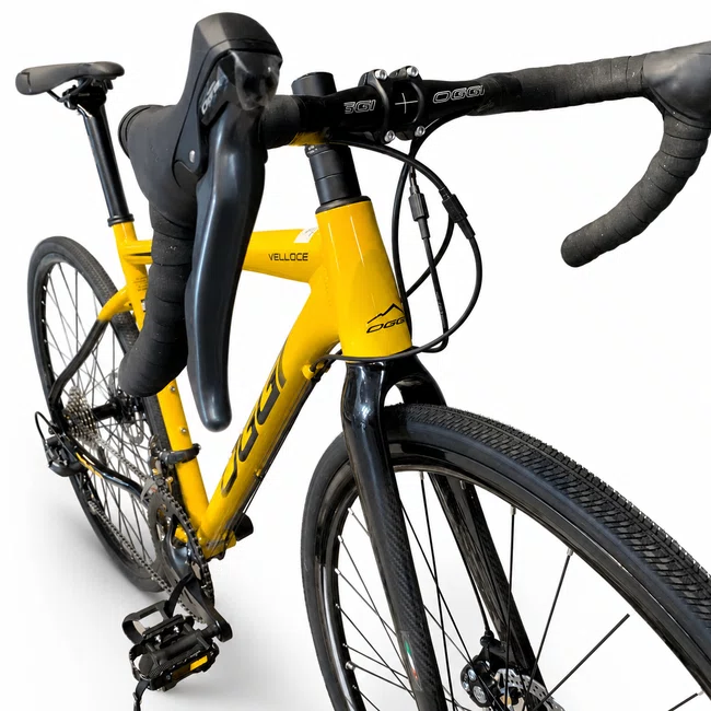 Bicicleta Oggi Velloce Aro 700 Claris 16v Amarelo, Preto e Cinza