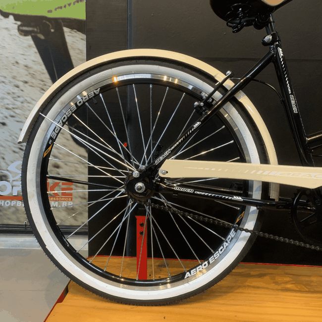 Bicicleta Oroch Vbreak Beach Aro 26 Preto e Bege