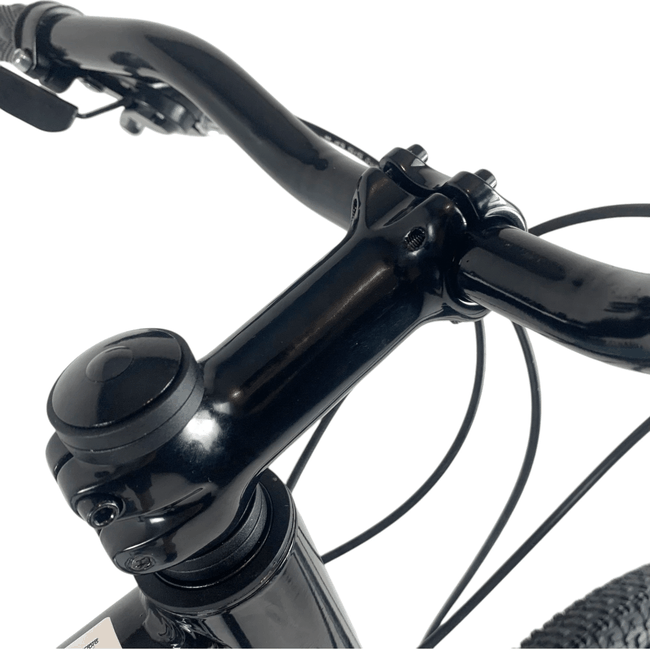 Bicicleta OXS Glide 100 Aro 29 Shimano 21v Preto e Azul e S-lime