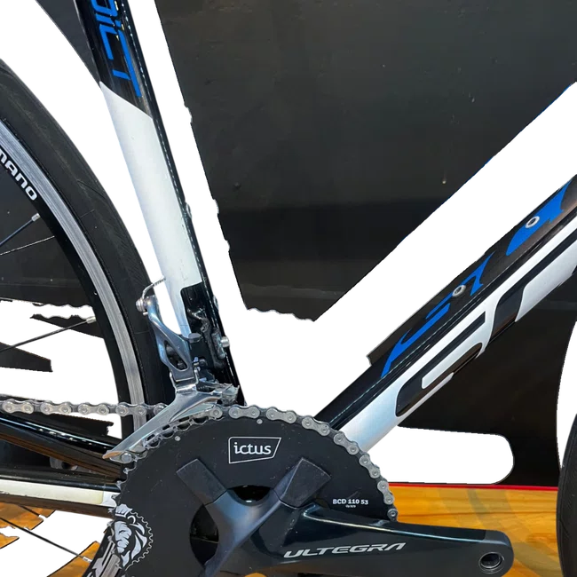 Bicicleta Scott Addict 15 Carbon Aro 700 Ultegra 22v Preta Branca e Azul - Seminova