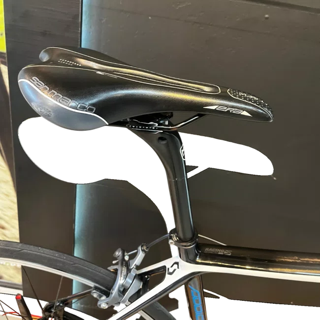 Bicicleta Scott Addict 15 Carbon Aro 700 Ultegra 22v Preta Branca e Azul - Seminova