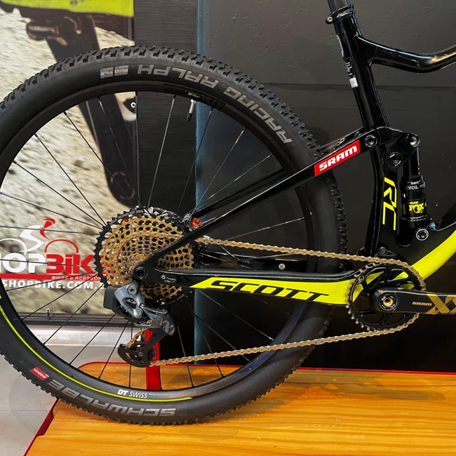 Bicicleta Scott Spark Rc Aro 29 xx1 Axs 12v Preto Amarelo - Seminova
