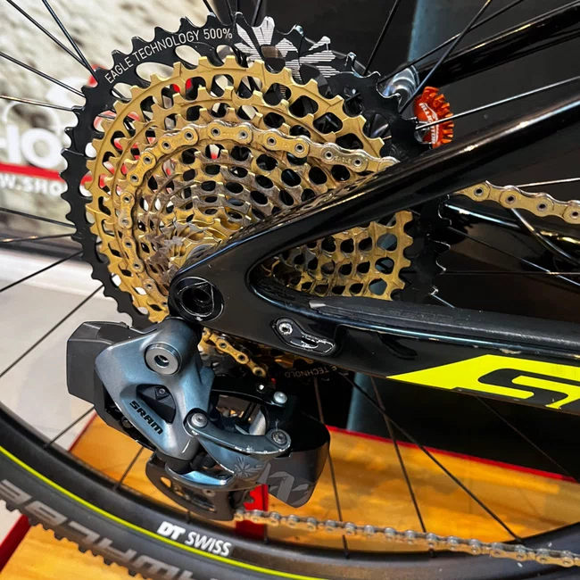 Bicicleta Scott Spark Rc Aro 29 xx1 Axs 12v Preto Amarelo - Seminova
