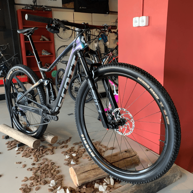 Bicicleta Scott Spark RC Team XX1 12v Camaleão e Preto - Seminova